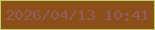 文字の大きさ：5、枠の色：c0cd61、背景の色：8d4f1a、文字の色：935c5c 無料ブログパーツのブログ時計