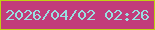 文字の大きさ：2、枠の色：c0d112、背景の色：c23b7a、文字の色：98dfe1 無料ブログパーツのブログ時計