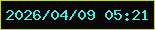文字の大きさ：3、枠の色：c0d923、背景の色：080606、文字の色：39f5e8 無料ブログパーツのブログ時計