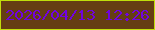 文字の大きさ：2、枠の色：c0df0b、背景の色：653e13、文字の色：7103df 無料ブログパーツのブログ時計