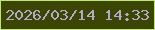 文字の大きさ：1、枠の色：c0e47c、背景の色：3b4604、文字の色：b3aac8 無料ブログパーツのブログ時計