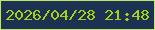 文字の大きさ：3、枠の色：c0e665、背景の色：1c3253、文字の色：a5d117 無料ブログパーツのブログ時計
