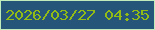 文字の大きさ：2、枠の色：c0ebbb、背景の色：26557a、文字の色：92bb15 無料ブログパーツのブログ時計