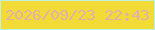 文字の大きさ：1、枠の色：c0efe4、背景の色：f2db36、文字の色：deb2ab 無料ブログパーツのブログ時計