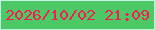 文字の大きさ：5、枠の色：c0f5e2、背景の色：4cc865、文字の色：fb1953 無料ブログパーツのブログ時計