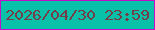 文字の大きさ：3、枠の色：c10ecb、背景の色：09c0a8、文字の色：743d4a 無料ブログパーツのブログ時計