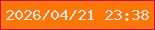 文字の大きさ：5、枠の色：c10f5c、背景の色：fc7606、文字の色：fce1e6 無料ブログパーツのブログ時計