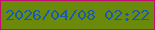 文字の大きさ：4、枠の色：c10f74、背景の色：6b8a0b、文字の色：175bb1 無料ブログパーツのブログ時計