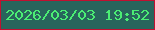 文字の大きさ：4、枠の色：c11030、背景の色：28655c、文字の色：4bed74 無料ブログパーツのブログ時計