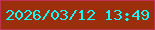 文字の大きさ：3、枠の色：c13055、背景の色：9b2e0b、文字の色：15fbfa 無料ブログパーツのブログ時計