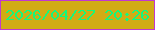 文字の大きさ：5、枠の色：c138cf、背景の色：d1ac15、文字の色：15f77c 無料ブログパーツのブログ時計