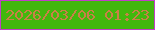 文字の大きさ：3、枠の色：c13ec8、背景の色：42b70d、文字の色：c98047 無料ブログパーツのブログ時計