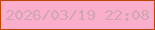 文字の大きさ：4、枠の色：c14502、背景の色：fbaecb、文字の色：cca7b2 無料ブログパーツのブログ時計
