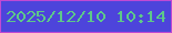 文字の大きさ：3、枠の色：c149d3、背景の色：4d44db、文字の色：5dc889 無料ブログパーツのブログ時計
