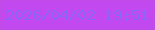 文字の大きさ：1、枠の色：c14be5、背景の色：c149ef、文字の色：8c65f9 無料ブログパーツのブログ時計