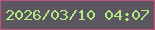 文字の大きさ：4、枠の色：c1537f、背景の色：5b565f、文字の色：b2eb81 無料ブログパーツのブログ時計