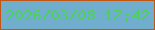 文字の大きさ：3、枠の色：c15613、背景の色：71adcd、文字の色：4cd15a 無料ブログパーツのブログ時計