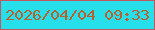 文字の大きさ：5、枠の色：c1565f、背景の色：27dfeb、文字の色：b36230 無料ブログパーツのブログ時計