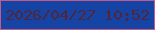 文字の大きさ：1、枠の色：c15c8a、背景の色：1644a4、文字の色：4f263c 無料ブログパーツのブログ時計