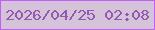 文字の大きさ：3、枠の色：c15efc、背景の色：d4c3d9、文字の色：9458b0 無料ブログパーツのブログ時計