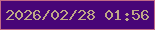 文字の大きさ：4、枠の色：c16987、背景の色：480577、文字の色：bfa786 無料ブログパーツのブログ時計