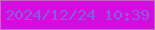 文字の大きさ：5、枠の色：c169c0、背景の色：d20ddd、文字の色：8b5dde 無料ブログパーツのブログ時計