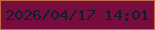 文字の大きさ：3、枠の色：c16b45、背景の色：780c3d、文字の色：09202d 無料ブログパーツのブログ時計