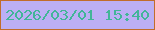文字の大きさ：1、枠の色：c16d2c、背景の色：bcaff5、文字の色：42b598 無料ブログパーツのブログ時計
