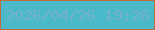 文字の大きさ：5、枠の色：c16d3a、背景の色：4ab9ca、文字の色：76b1cc 無料ブログパーツのブログ時計