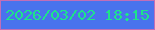 文字の大きさ：1、枠の色：c16eb7、背景の色：4973ed、文字の色：1de48a 無料ブログパーツのブログ時計