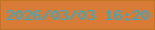 文字の大きさ：1、枠の色：c17421、背景の色：d77b37、文字の色：2aaed1 無料ブログパーツのブログ時計