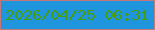 文字の大きさ：3、枠の色：c1787b、背景の色：1e95dd、文字の色：459d0f 無料ブログパーツのブログ時計