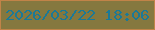 文字の大きさ：4、枠の色：c18348、背景の色：85783f、文字の色：1b7997 無料ブログパーツのブログ時計