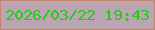 文字の大きさ：4、枠の色：c1846c、背景の色：bba5b0、文字の色：20cb1a 無料ブログパーツのブログ時計