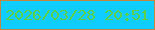 文字の大きさ：3、枠の色：c18741、背景の色：10cdff、文字の色：5bd14e 無料ブログパーツのブログ時計