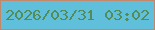 文字の大きさ：4、枠の色：c1886b、背景の色：60c0dc、文字の色：538c57 無料ブログパーツのブログ時計