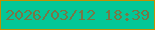 文字の大きさ：2、枠の色：c18f01、背景の色：03c797、文字の色：787645 無料ブログパーツのブログ時計