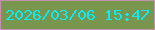 文字の大きさ：1、枠の色：c192a9、背景の色：79964e、文字の色：05edfc 無料ブログパーツのブログ時計