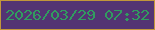 文字の大きさ：5、枠の色：c1973b、背景の色：533473、文字の色：319c5f 無料ブログパーツのブログ時計