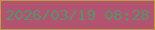 文字の大きさ：4、枠の色：c1993e、背景の色：b15371、文字の色：589269 無料ブログパーツのブログ時計