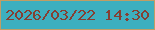 文字の大きさ：1、枠の色：c19d64、背景の色：3dafbf、文字の色：853f32 無料ブログパーツのブログ時計