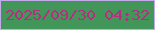 文字の大きさ：3、枠の色：c1abe8、背景の色：42965a、文字の色：ba2c81 無料ブログパーツのブログ時計