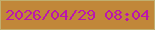文字の大きさ：1、枠の色：c1af6f、背景の色：c18739、文字の色：bb17ad 無料ブログパーツのブログ時計