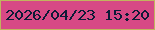 文字の大きさ：1、枠の色：c1b45e、背景の色：d74985、文字の色：0c1b37 無料ブログパーツのブログ時計
