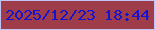 文字の大きさ：5、枠の色：c1c3f7、背景の色：9e3c4a、文字の色：1712ce 無料ブログパーツのブログ時計