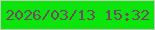 文字の大きさ：1、枠の色：c1cabb、背景の色：0ce50c、文字の色：6f4b63 無料ブログパーツのブログ時計