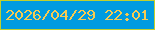 文字の大きさ：1、枠の色：c1d02d、背景の色：009be0、文字の色：f7cb51 無料ブログパーツのブログ時計