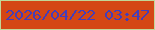 文字の大きさ：4、枠の色：c1d798、背景の色：d44715、文字の色：443db8 無料ブログパーツのブログ時計