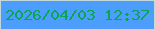 文字の大きさ：2、枠の色：c1dad9、背景の色：4d9efc、文字の色：08a651 無料ブログパーツのブログ時計
