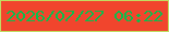 文字の大きさ：3、枠の色：c1dc61、背景の色：f1452d、文字の色：0bbe4c 無料ブログパーツのブログ時計